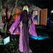 7.2ft Animatronic Halloween Witch – Sound Activated with Glowing Eyes, Eerie Arm Movements and Creepy Sounds - Monsta Online