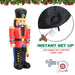6FT Prelit Inflatable Nutcracker Toy Soldier with LED Lights - Outdoor Christmas Decoration - Monsta Online