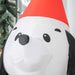 6FT Prelit Inflatable Puppy Dog Wearing Santa Hat with LED Lights - Outdoor Christmas Decoration - Monsta Online