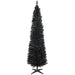 7FT Black Pencil Artificial Christmas Tree — 499 Tips, Unlit, Slim Space - Saving, Plastic Stand - Monsta Online