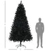 9FT Black Artificial Christmas Tree — 2132 Tips, Auto - Open Hinged, Full Shape, Steel Base - Monsta Online