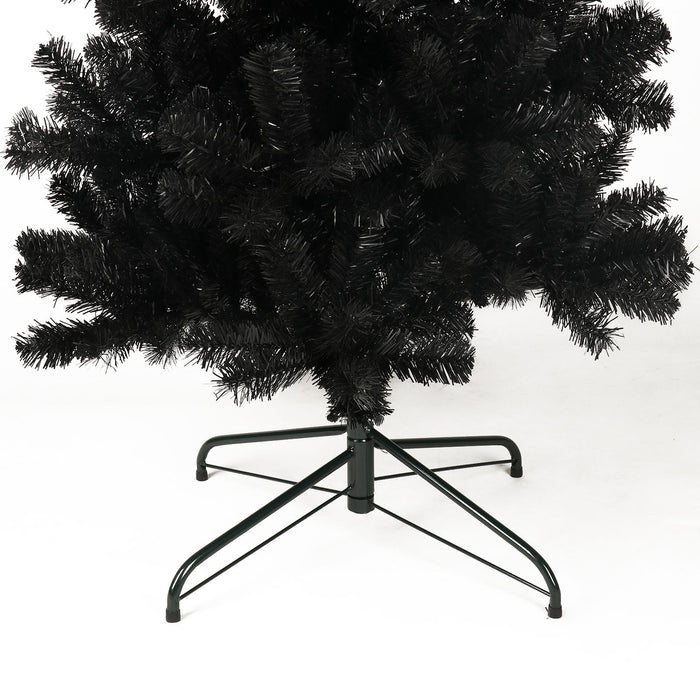7.5FT Black Pencil Artificial Christmas Tree — 1000 Tips, Slim Space - Saving, Foldable Metal Stand - Monsta Online