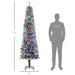 7.5FT Snow Flocked Pencil Pre - Lit Artificial Christmas Tree — 220 Dual - Color LEDs, 11 Modes, Remote, 519 Tips - Monsta Online