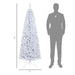 6FT White Pencil Artificial Christmas Tree — 618 Tips, Slim Space - Saving, Steel Stand, Unlit - Monsta Online