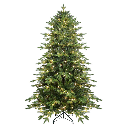 4FT Pre - Lit Artificial Christmas Tree — 919 PE/PVC Tips, 150 UL Incandescent Lights, Foldable Base - Monsta Online