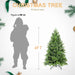7.5FT Artificial Christmas Tree — Full, 1599 Tips, PE+PVC, Hinged, Metal Stand - Monsta Online
