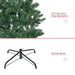 6FT Slim Artificial Christmas Tree — 583 Tips, Unlit, Full Realistic Branches, Collapsible Metal Base - Monsta Online