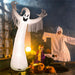 12FT Halloween Inflatable Ghost with LED Lights – Giant Blow Up Yard Decoration - Monsta Online