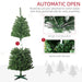 5FT Pre - Lit Artificial Christmas Tree — 152 LEDs, 365 Tips, Auto - Open, 5 Light Modes, Warm White or Multi - Color - Monsta Online
