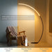 Stylish Curved Floor Lamp with Remote – Contemporary Lighting for Home Decor - Monsta Online