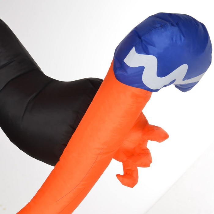 10ft Inflatable Halloween Pumpkin Head Ghost with Hammer and LED Lights - Monsta Online