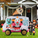 8ft Scary Clown Ice Cream Truck Halloween Inflatable with LED Lights - Monsta Online