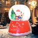 5.5FT Prelit Inflatable Christmas Crystal Ball with Santa, Reindeer & Tree and LED Lights - Outdoor Decoration - Monsta Online