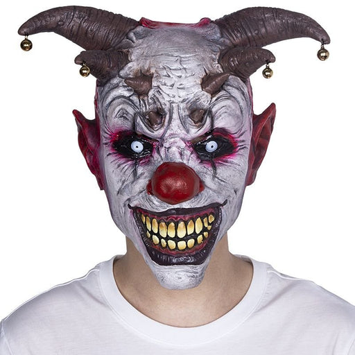 Halloween Evil Clown Mask – Scary Horror Latex Circus Jester Costume Prop - Monsta Online
