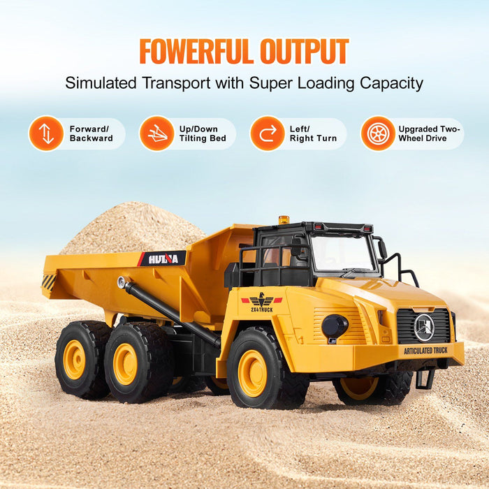 1:16 Scale RC Construction Dump Truck - Remote Controlled 11CH Toy for Outdoor Adventures - Monsta Online