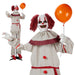 5.7ft Sound - Activated Halloween Animatronic Clown with Balloon – Creepy Talking with Red Eyes and Shaking Head - Monsta Online