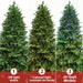 7FT Pre - Lit Artificial Christmas Tree — 2126 PE/PVC Tips, 340 LED Lights, Remote Control - Monsta Online