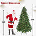 7FT Pre - Lit Smart Artificial Christmas Tree — 400 WiFi RGB LED, Music Sync, App Control, Hinged, Metal Stand - Monsta Online