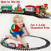 23" Battery - Operated Christmas Train Set with Sound & Light - Electric Tree Surround Track Toy for Kids - Monsta Online