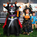 4.7ft Inflatable Halloween Vampire Cat with Red Cloak and LED Lights - Monsta Online