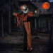 5.4ft Animatronic Halloween Clown – Motion and Sound Activated with Talking, Laughing, Moving Head and Arms - Monsta Online