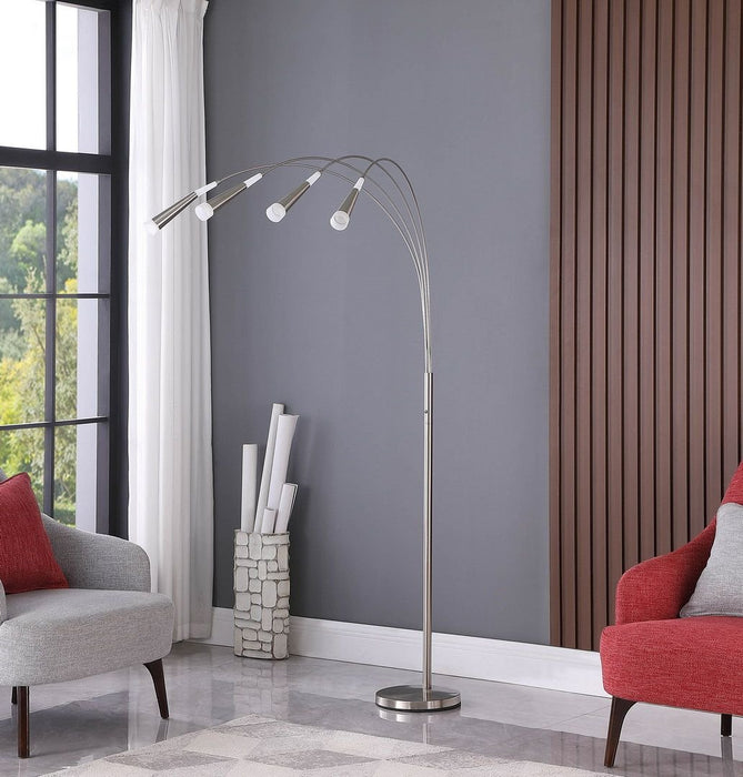 Elegant 72 - Inch Aluminum LED Arc Floor Lamp for Modern Living Spaces - Monsta Online