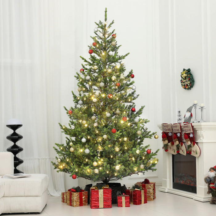 9FT Sparse Cedar Pre - Lit Artificial Christmas Tree — 310 Dual - Color LEDs, 11 Modes, 4306 Tips, Remote - Monsta Online