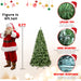 6FT Pre - Lit Artificial Christmas Tree — 300 UL Lights, Memory Wire, 779 Tips, Auto - Unfold, Metal Stand - Monsta Online