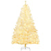 6FT White Pre - Lit Artificial Christmas Tree — 250 Warm White LEDs, 859 Tips, Auto - Open Hinged, Full Shape - Monsta Online