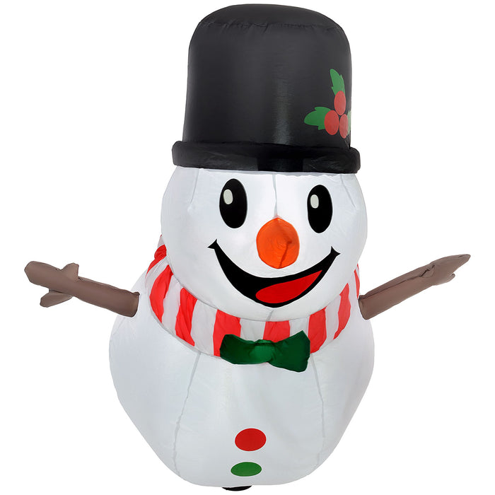 3FT Prelit Christmas Hanging Inflatable Snowman with LED Lights - Outdoor Window Decoration - Monsta Online