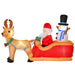 6.5FT Prelit Inflatable Santa on Sleigh with Reindeer & Snowman and LED Lights - Outdoor Christmas Decoration - Monsta Online