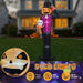 12FT Halloween Inflatable Pumpkin Man Holding Skull with LED Lights - Monsta Online
