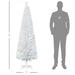 6FT White Pencil Artificial Christmas Tree — 390 Tips, Unlit, Slim Full Appearance, Plastic Base - Monsta Online