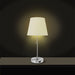 Elegant 18" Satin Nickel Bedside Table Lamp with Built - In USB Charging - Monsta Online