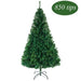 5.5FT Unlit Artificial Christmas Tree — 850 Tips, Hinged Spruce, Metal Stand - Monsta Online