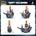 7FT Halloween Inflatable Pirate Ship with Skeletons & LED Lights - Monsta Online