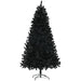 7.5FT Black Artificial Christmas Tree — 1346 Tips, Auto - Open Hinged, Full Shape, Steel Base - Monsta Online