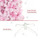 6FT Pink Snow Flocked Pencil Artificial Christmas Tree — 520 Tips, Unlit, Auto - Open Hinged, Steel Base - Monsta Online