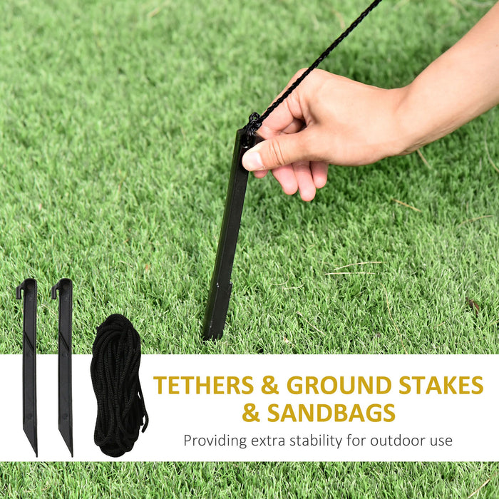 7.3FT LED Santa Flying Airplane Christmas Inflatable Outdoor Decoration - Monsta Online