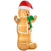 6FT Prelit Inflatable Gingerbread Man with LED Lights - Outdoor Christmas Decoration - Monsta Online