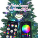 6FT Pre - Lit Smart Artificial Christmas Tree — 300 WiFi RGB LED, Music Sync, App Control, Hinged, Metal Stand - Monsta Online