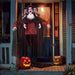 5.7ft Animatronic Halloween Vampire – Motion and Sound Activated Prop with Light - Up Eyes and Swaying Body - Monsta Online