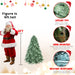 4FT Blue - Green Artificial Christmas Tree — 592 Tips, PE+PVC, Full Shape, Hinged, Metal Stand - Monsta Online