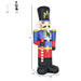 8FT Prelit Inflatable Nutcracker Toy Soldier with Scepter and LED Lights - Outdoor Christmas Decoration - Monsta Online