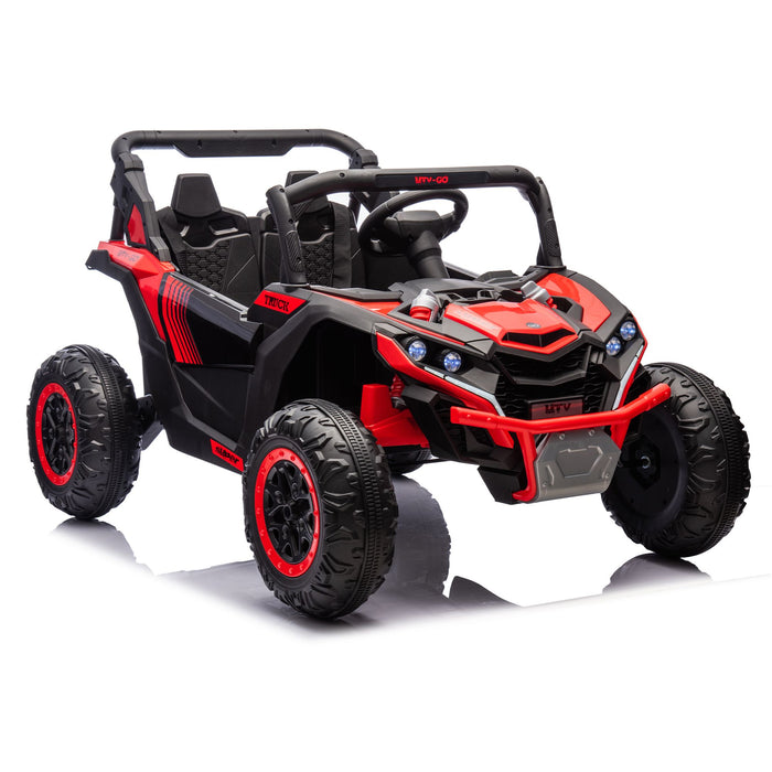 Two Seater 24V Kids Ride On UTV with Parental Remote and LED Lights - Monsta Online