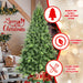 5FT Unlit Artificial Christmas Tree — 937 PE/PVC Tips, Full Realistic, Hinged Metal Stand - Monsta Online