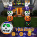 8.2FT Halloween Inflatable Pumpkin Archway with LED Lights – Giant Blow Up Halloween Decoration - Monsta Online