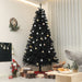 9FT Black Artificial Christmas Tree — 2132 Tips, Auto - Open Hinged, Full Shape, Steel Base - Monsta Online
