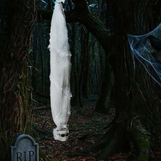 3ft Sound Activated Halloween Animated Hanging Corpse – Horror Screams and Creepy Motion - Monsta Online