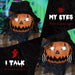 6ft Halloween Animatronic Hanging Pumpkin Ghost – Sound Activated Prop with Glowing Eyes and Creepy Talking Sounds - Monsta Online